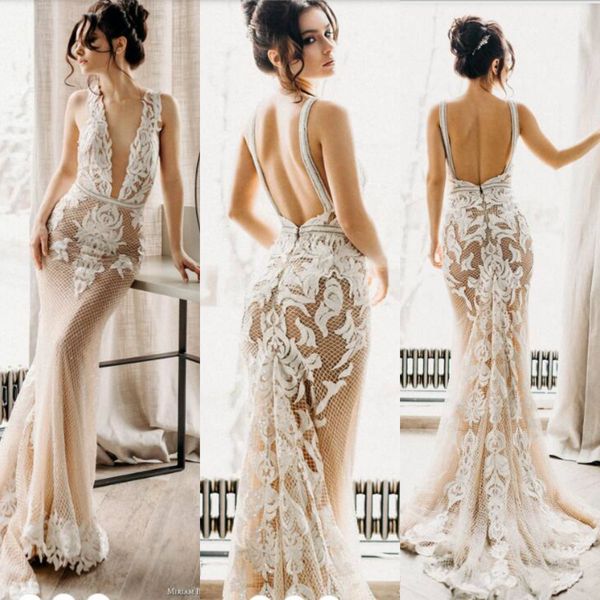 sheer v neck mermaid wedding dresses illusion bodice lace applique sequins backless wedding dress with detachable train bridal gowns, White
sheer v neck mermaid wedding dresses illusion bodice lace applique sequins backless wedding dress with detachable train bridal gowns, White