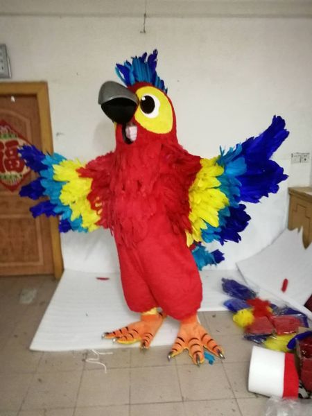 real pictures deluxe parrot mascot costume size ing, Red;yellow
real pictures deluxe parrot mascot costume size ing, Red;yellow