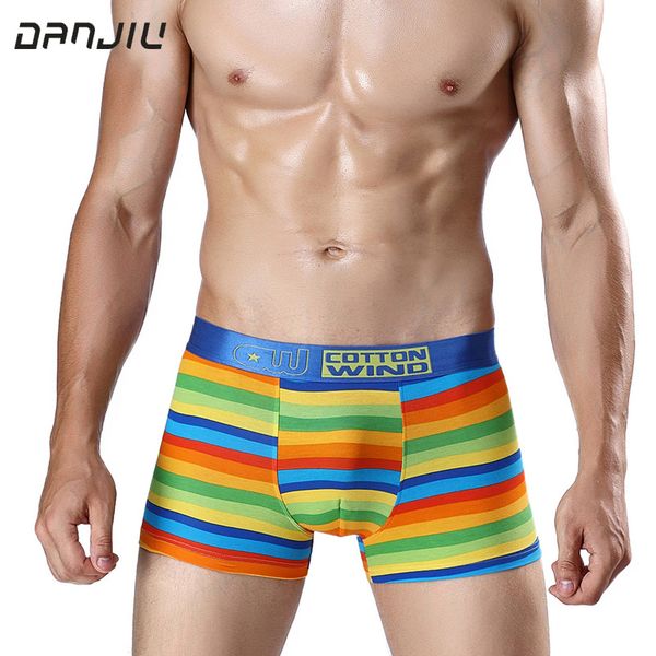 danjiu original design rainbow stripes men underwear fashion cool man boxer shorts cotton breathable u convex male underpants, Black;white
danjiu original design rainbow stripes men underwear fashion cool man boxer shorts cotton breathable u convex male underpants, Black;white