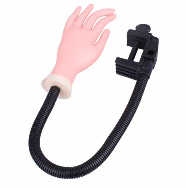 soft nail training hand holder tool nail training hand for practice mano practica for nail art design beginer taining hand, Silver