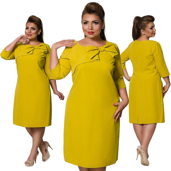 2018new style women's plus size dresses 6xl 5xl 4xl 3xl 2xl xl o-neck fashion dress 3/4sleeve bowknot elegant dresses red green, Black;gray
2018new style women's plus size dresses 6xl 5xl 4xl 3xl 2xl xl o-neck fashion dress 3/4sleeve bowknot elegant dresses red green, Black;gray