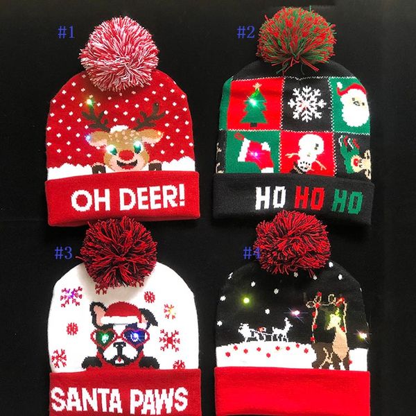 christmas led knitted hat adults kids hats santa claus snowman reindeer elk festivals hats luminous flashing knit crochet beanie, Yellow
christmas led knitted hat adults kids hats santa claus snowman reindeer elk festivals hats luminous flashing knit crochet beanie, Yellow