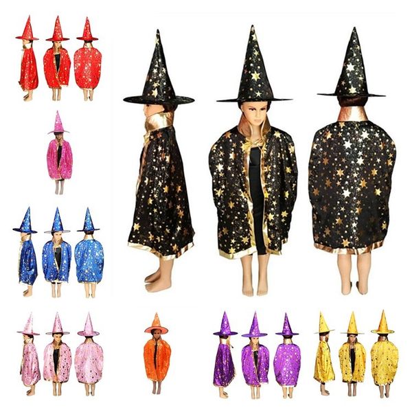 new halloween five-pointed star cloak children's party performance clothing wizard witch cloak cap masquerade party supplies t7i287
new halloween five-pointed star cloak children's party performance clothing wizard witch cloak cap masquerade party supplies t7i287