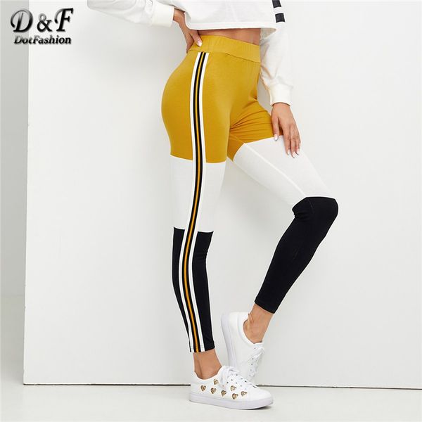 dotfashion striped wide waistband color block womens leggings casual spring autumn clothing trending products 2018 bottoms pants, Black
dotfashion striped wide waistband color block womens leggings casual spring autumn clothing trending products 2018 bottoms pants, Black