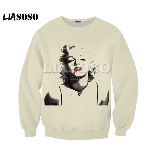 lio 2018 new casual loose fashion clothes , 3d printing marilyn monroe men's and women's round neck sweatshirts se968, Black
lio 2018 new casual loose fashion clothes , 3d printing marilyn monroe men's and women's round neck sweatshirts se968, Black