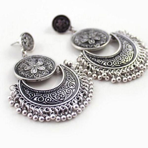 beads chandelier earrings retro carved big geometric ethnic statement earrings fashion accessories jewelry, Silver
beads chandelier earrings retro carved big geometric ethnic statement earrings fashion accessories jewelry, Silver