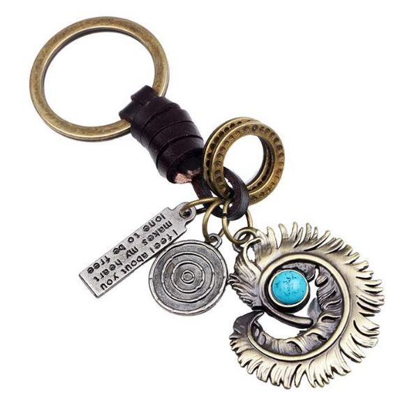 new creative feather feather button key alloy ornamental pendant genuine leather weaving accessories wholesale sell, Silver
new creative feather feather button key alloy ornamental pendant genuine leather weaving accessories wholesale sell, Silver