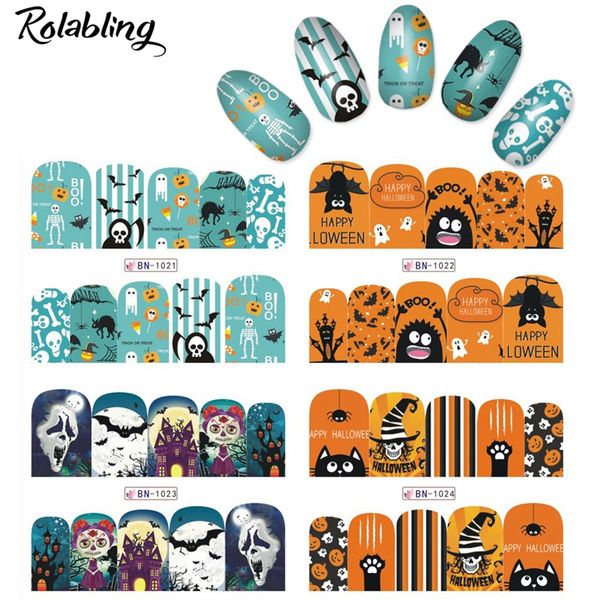 new arrival nails art stickers 12 sheets/set halloween pattern water transfer nail decals wraps foil sticker manicure decoration, Black
new arrival nails art stickers 12 sheets/set halloween pattern water transfer nail decals wraps foil sticker manicure decoration, Black