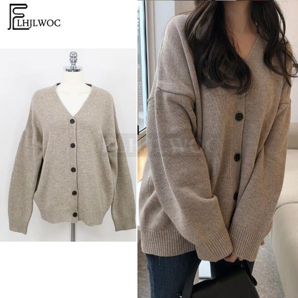 winter outerwear sweater coats new women preppy style japan design v neck cardigan knitted sweater 2711, White;black 
winter outerwear sweater coats new women preppy style japan design v neck cardigan knitted sweater 2711, White;black