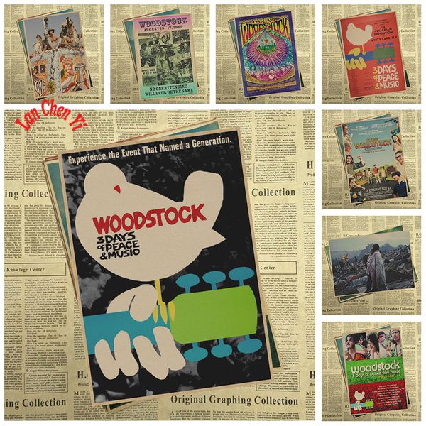 woodstock rock festival vintage nostalgic kraft paper poster collection gift wallpaper home deco
woodstock rock festival vintage nostalgic kraft paper poster collection gift wallpaper home deco