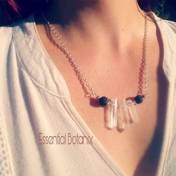 handmade simple but stunning lava stone synthetic quartz necklace essential oil diffuser volcanic rock necklace for women jewelry, Silver
handmade simple but stunning lava stone synthetic quartz necklace essential oil diffuser volcanic rock necklace for women jewelry, Silver