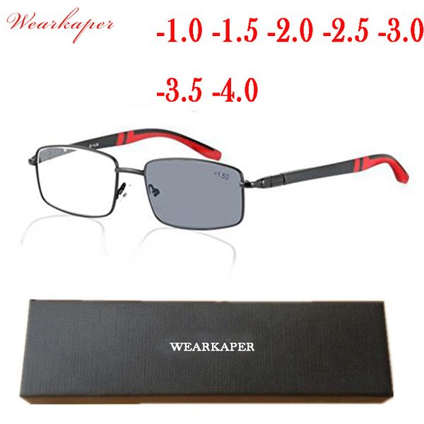 wearkaper spring hinges sun transition finished men women myopia eyeglasses frame sun glasses optical myopia eyewear oculos male, Silver
wearkaper spring hinges sun transition finished men women myopia eyeglasses frame sun glasses optical myopia eyewear oculos male, Silver