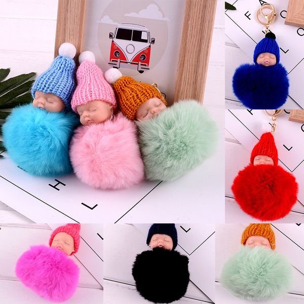 novelty items cute sleeping baby doll keychain pompom rabbit fur ball key chain car keyring women key holder bag pendant wx9-367
novelty items cute sleeping baby doll keychain pompom rabbit fur ball key chain car keyring women key holder bag pendant wx9-367