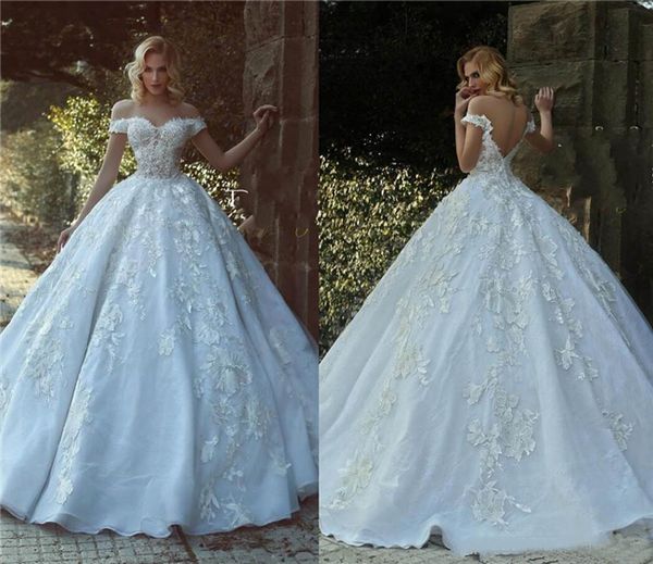 dubai arabic ball gown wedding dresses off shoulder beaded lace appliques backless princess wedding gowns bridal gowns custom made, White
dubai arabic ball gown wedding dresses off shoulder beaded lace appliques backless princess wedding gowns bridal gowns custom made, White