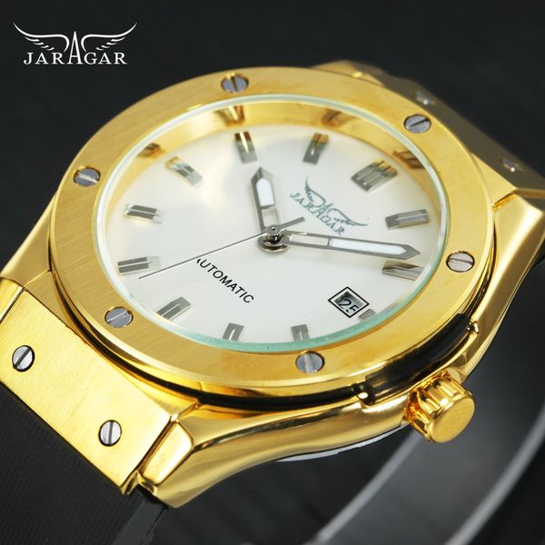 jaragar golden mens watches auto mechanical calendar watch men rubber strap fashion minimalist casual clock, Slivery;brown
jaragar golden mens watches auto mechanical calendar watch men rubber strap fashion minimalist casual clock, Slivery;brown