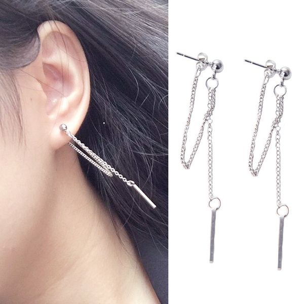 new fashion tassel earrings retro unique long metal silver ear chain ladies boutique accessories, Golden;silver
new fashion tassel earrings retro unique long metal silver ear chain ladies boutique accessories, Golden;silver