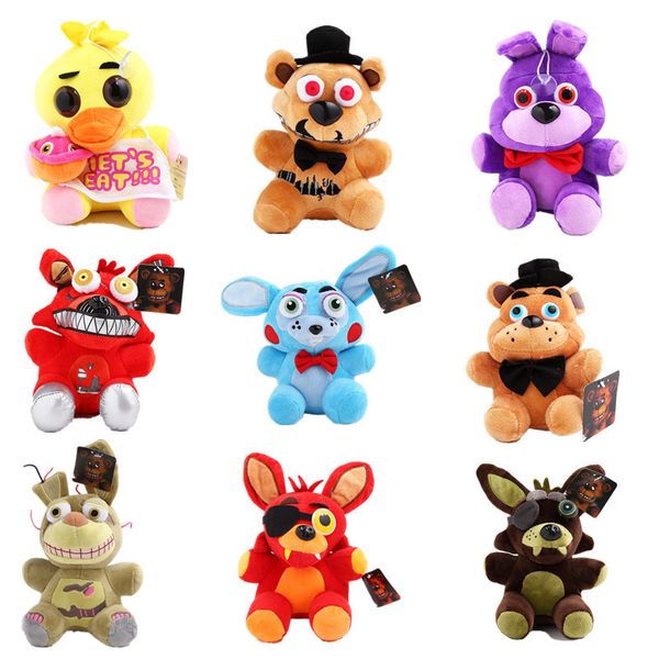 15-18cm five nights at freddy fnaf dolls & stuffed toys golden freddy fazbear mangle foxy bear bonnie chica plush doll
15-18cm five nights at freddy fnaf dolls & stuffed toys golden freddy fazbear mangle foxy bear bonnie chica plush doll