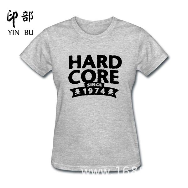 new design funny hip hop printed funny hardcore since 1974 birthday cotton t shirt for women, White
new design funny hip hop printed funny hardcore since 1974 birthday cotton t shirt for women, White