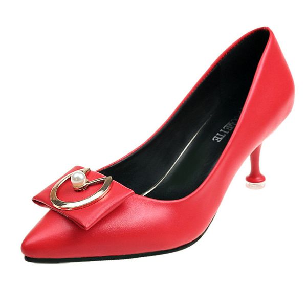 new women's consice pumps autumn circle metal decoration shoes woman 5 colors female daily dress footwear, Black
new women's consice pumps autumn circle metal decoration shoes woman 5 colors female daily dress footwear, Black