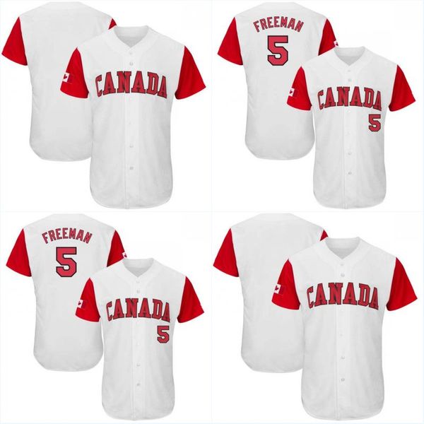 #5 Freddie Freeman Men's Canada Team 2017 World Baseball Classic All Stitched Freddie Freeman High Quality Baseball Jersey
#5 Freddie Freeman Men's Canada Team 2017 World Baseball Classic All Stitched Freddie Freeman High Quality Baseball Jersey