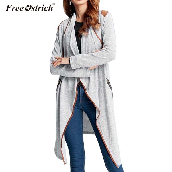 ostrich knitted coat women long cardigan casual solid zipper pocket loose oversized coat elegant casaco feminino, Black;brown
ostrich knitted coat women long cardigan casual solid zipper pocket loose oversized coat elegant casaco feminino, Black;brown