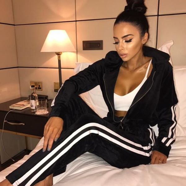 women suit women sportswear spring and autumn new casual fashion track suit women sets xxl gold velvet women's suits slim tracksuit, Gray
women suit women sportswear spring and autumn new casual fashion track suit women sets xxl gold velvet women's suits slim tracksuit, Gray