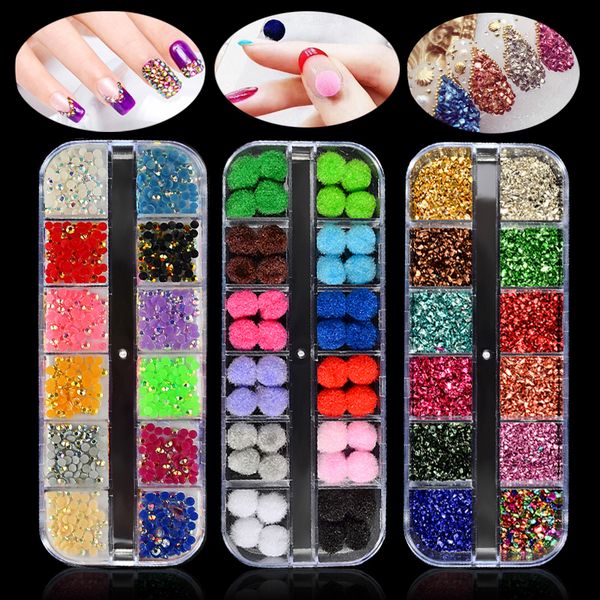 1 set crystal 3d colorful nail rhinestones glass mixed style sequins crushed stones glitter nail art diy manicure accessories, Silver;gold
1 set crystal 3d colorful nail rhinestones glass mixed style sequins crushed stones glitter nail art diy manicure accessories, Silver;gold