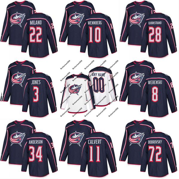 2017-2018 Season Columbus Blue Jackets 3 Seth Jones 8 Zachary Werenski 10 Alexander Wennberg 72 Sergei Bobrovsky Custom Any Hockey Jerseys
2017-2018 Season Columbus Blue Jackets 3 Seth Jones 8 Zachary Werenski 10 Alexander Wennberg 72 Sergei Bobrovsky Custom Any Hockey Jerseys