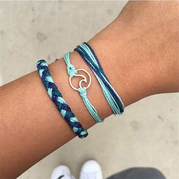 3 pcs/ set fashion exquisite wave geometry leather woven multilayer bracelet set women charm summer beach birthday jewelry gift, Black
3 pcs/ set fashion exquisite wave geometry leather woven multilayer bracelet set women charm summer beach birthday jewelry gift, Black