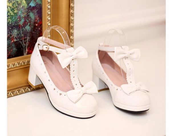 send spring and autumn new style middle heel shoes coarse heel bowknot women shoes, Black
send spring and autumn new style middle heel shoes coarse heel bowknot women shoes, Black