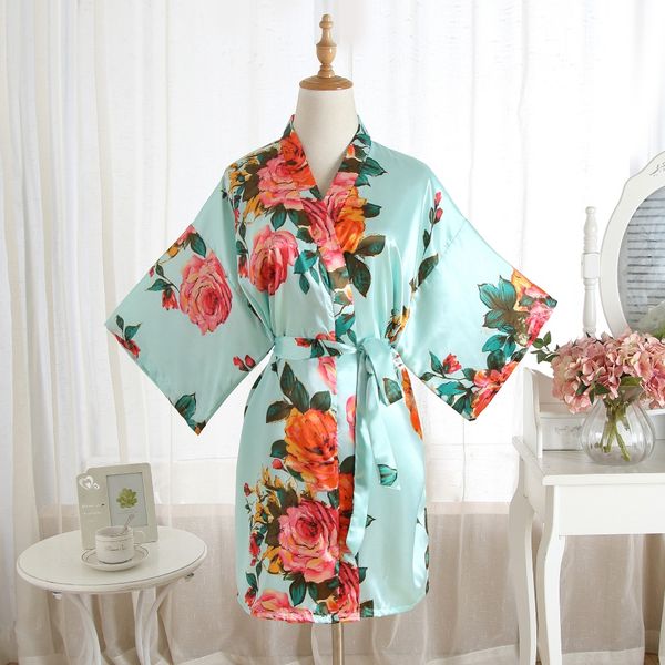 light blue women satin short nightgown kimono robe new bathrobe floral pajamas wedding bride bridesmaid dress gown, Black;red
light blue women satin short nightgown kimono robe new bathrobe floral pajamas wedding bride bridesmaid dress gown, Black;red