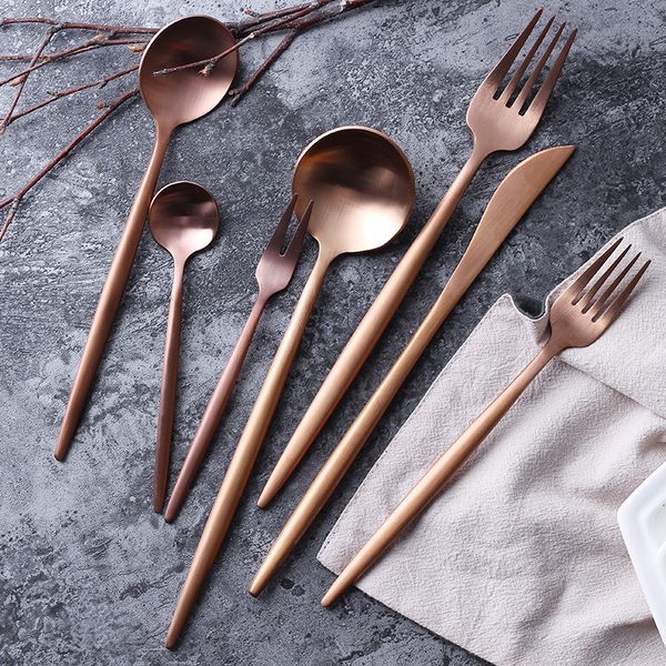 Ro e gold tableware fork knife poon matte ro e gold we tern metal dinnerware ro e gold cutlery wedding lin5145
Ro e gold tableware fork knife poon matte ro e gold we tern metal dinnerware ro e gold cutlery wedding lin5145
