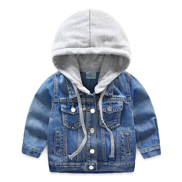 baby hat denim jacket 2018 autumn new boy suit children's single breasted baby boy wear children single breasted jacket, Blue;gray
baby hat denim jacket 2018 autumn new boy suit children's single breasted baby boy wear children single breasted jacket, Blue;gray
