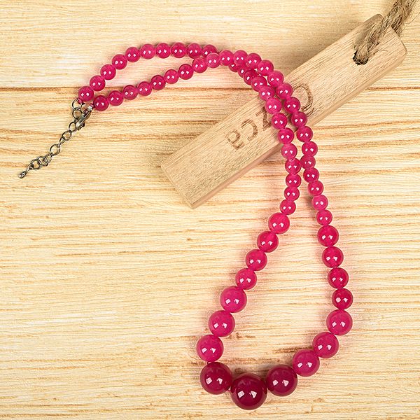 fuchsia candy rose red jasper jewelry necklace,the size of the clear party close, Silver
fuchsia candy rose red jasper jewelry necklace,the size of the clear party close, Silver