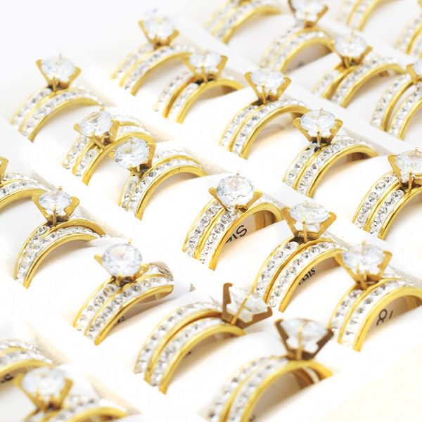 12 pairs mix size engagement rings set for women romantic inlay rhinestone lady zircon wedding rings jewelry, Silver
12 pairs mix size engagement rings set for women romantic inlay rhinestone lady zircon wedding rings jewelry, Silver