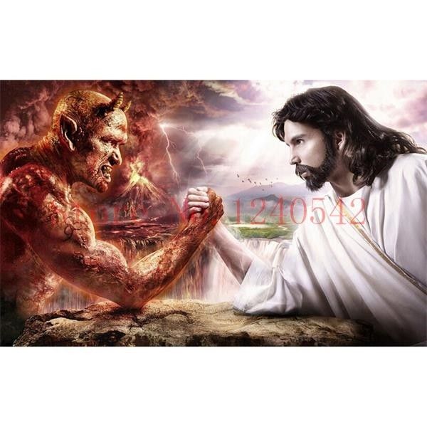 100% round full area highlight diamond needlework diy diamond painting cross stitch kit diamond embroidery religious jesus and devil087
100% round full area highlight diamond needlework diy diamond painting cross stitch kit diamond embroidery religious jesus and devil087