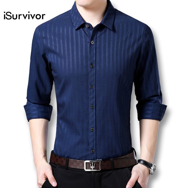 men's casual shirts isurvivor 2021 men long sleeve cotton hombre male fashion slim fit large size stripe camisa masculina, White;black
men's casual shirts isurvivor 2021 men long sleeve cotton hombre male fashion slim fit large size stripe camisa masculina, White;black