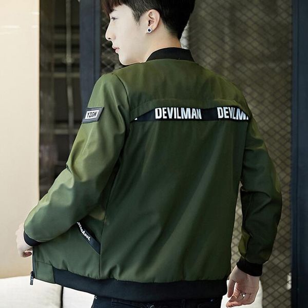 new casual flight bomber jacket men army green long sleeve male jacket new autumn slim stand collar men, Black;brown
new casual flight bomber jacket men army green long sleeve male jacket new autumn slim stand collar men, Black;brown
