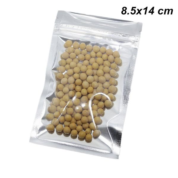 8.5x14 cm 100 pcs front clear aluminum foil resealable food storage bags with tear notches mylar foil plastic packaging bags foil baggies
8.5x14 cm 100 pcs front clear aluminum foil resealable food storage bags with tear notches mylar foil plastic packaging bags foil baggies