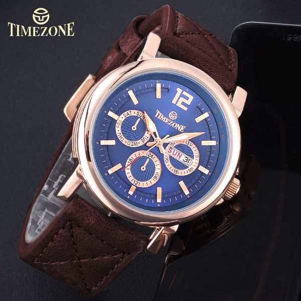 timezone original mens watches quartz watch men casual sports pu band date waterproof wristwatches male clock, Slivery;brown
timezone original mens watches quartz watch men casual sports pu band date waterproof wristwatches male clock, Slivery;brown