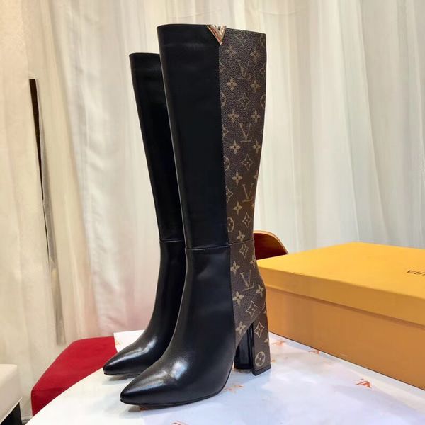 Woman 039 knee high boot winter 2018 new fa hion genuine leather v thigh high heel boot 9 5cm zipper buckle 15 inch traight boot
Woman 039 knee high boot winter 2018 new fa hion genuine leather v thigh high heel boot 9 5cm zipper buckle 15 inch traight boot