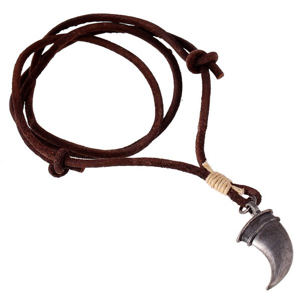 whole sale2017 new vintage silver wolf's fang long chain cow leather men fashion pendant necklace europe and the united states jewelry
whole sale2017 new vintage silver wolf's fang long chain cow leather men fashion pendant necklace europe and the united states jewelry