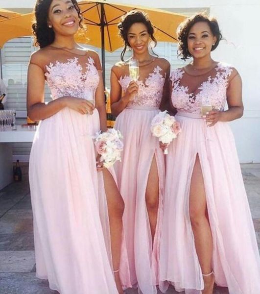 pink bridesmaid dresses jewel neck lace apliques side split cap sleeves illusion wedding guest dress floor length vestidos de quinceañera, Blue;red
pink bridesmaid dresses jewel neck lace apliques side split cap sleeves illusion wedding guest dress floor length vestidos de quinceañera, Blue;red