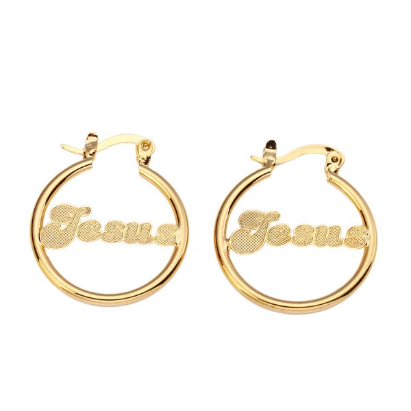 gold plated jesus stud earrings jewelry for children girls baby kids boys, Silver
gold plated jesus stud earrings jewelry for children girls baby kids boys, Silver