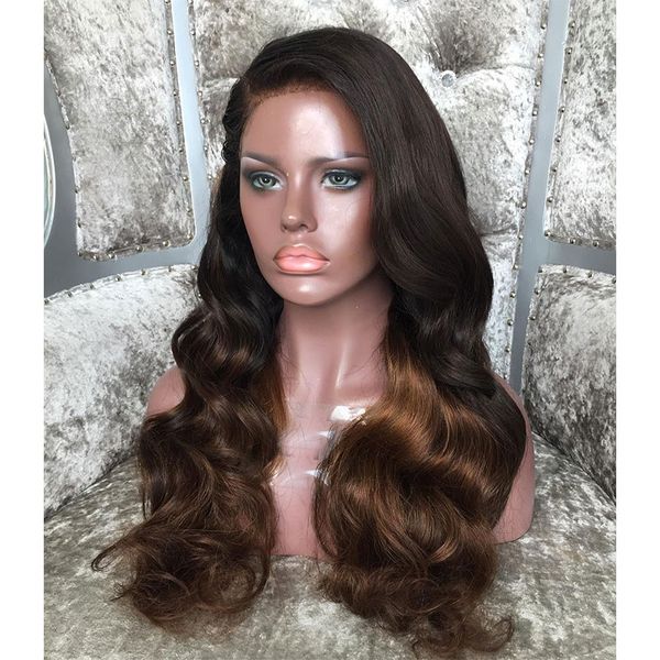brazilian remy hair ombre color full lace human hair wigs 30# body wave full lace wigs with bleached knots for women ing, Black;brown
brazilian remy hair ombre color full lace human hair wigs 30# body wave full lace wigs with bleached knots for women ing, Black;brown