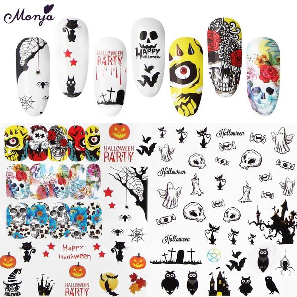 monja 48 sheets water transfer nail stickers halloween design full cover watermark decals manicure nail art decorations, Black
monja 48 sheets water transfer nail stickers halloween design full cover watermark decals manicure nail art decorations, Black