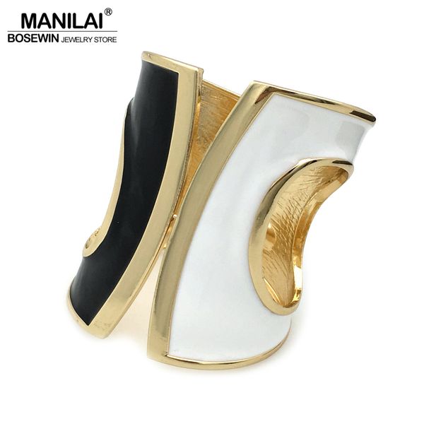 manilai black mix white oil-spot glaze punk big cuff bracelets women statement bangles bracelets gold color tone alloy jewelry
manilai black mix white oil-spot glaze punk big cuff bracelets women statement bangles bracelets gold color tone alloy jewelry