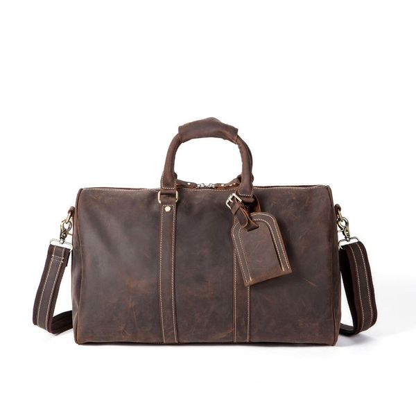 men's vintage genuine leather handbags crazy horse leather men's retro travel bag large-capacity trip luggage bag
men's vintage genuine leather handbags crazy horse leather men's retro travel bag large-capacity trip luggage bag
