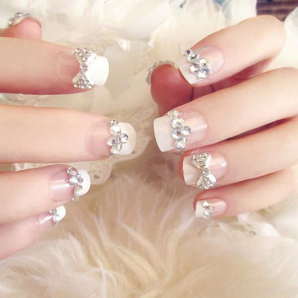 24pcs artificial bride false nails fake nails wedding art nail tips bowknot rhinestone full false nail with glue, Red;gold
24pcs artificial bride false nails fake nails wedding art nail tips bowknot rhinestone full false nail with glue, Red;gold