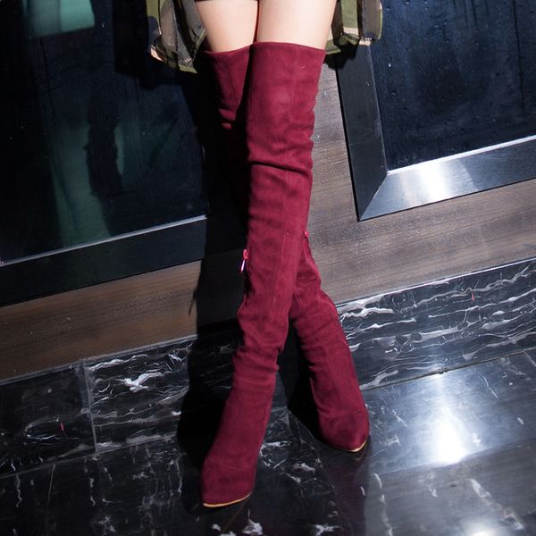 new list autumn and winter factory outlet boots pointed high heel thin boots with women's shoes 32-45 custom barrel circumference, Black
new list autumn and winter factory outlet boots pointed high heel thin boots with women's shoes 32-45 custom barrel circumference, Black